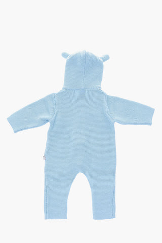 Knitted DOGGY Rompersuit with Hood