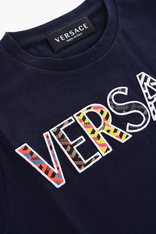 logo embroidered crew-neck t-shirt
