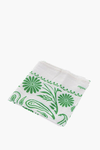 Paisley Patterned Organic Cotton Foulard