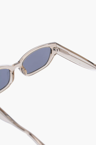 MAGDA BUTRYM Mirrored Sunglasses with Rhinestones Embelleshed