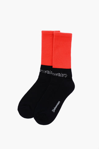 Two-Tone Long Socks