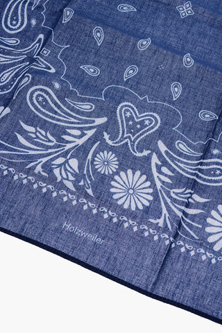 Foulard In Cotone Organico a Fantasia Paisley