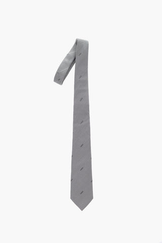 Embroidered Silk Tie