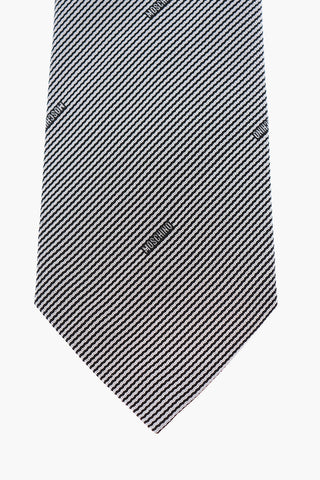 Embroidered Silk Tie