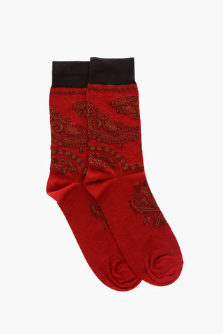 Paisley Patterned Long Socks