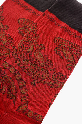 Paisley Patterned Long Socks