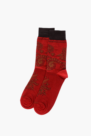 Paisley Patterned Long Socks