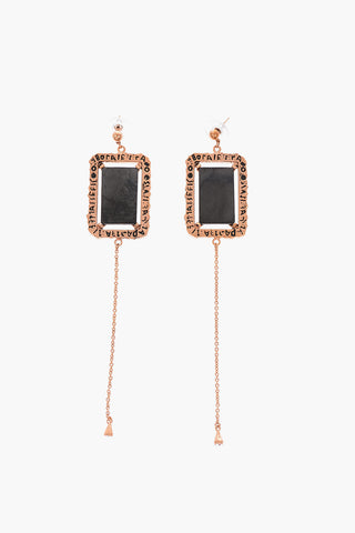 Golden Details Brass Maxi Earrings