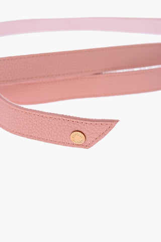 Cintura in pelle e tessuto da annodare 20mm