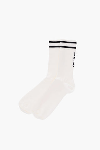 logo embroidered stretch socks