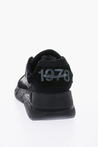 Solid Color S-SERENDIPITY LC Sneakers with Faux Suede Details