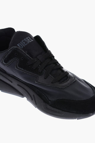 Solid Color S-SERENDIPITY LC Sneakers with Faux Suede Details