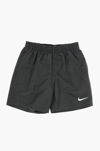 SWIM Solid-Color Boxer Swim Trunks