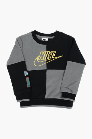 Zweifarbiges Sweatshirt mit besticktem Logo