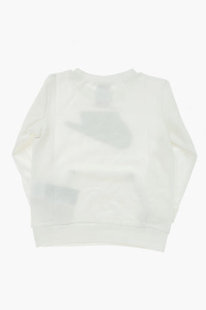 Rundhals-Sweatshirt mit Logo-Print und aufgesetzter Tasche