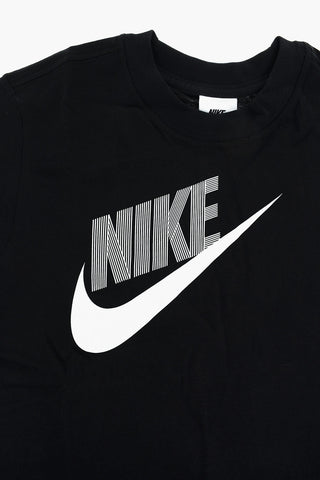 Cropped T-Shirt Mit Kontrastlogo