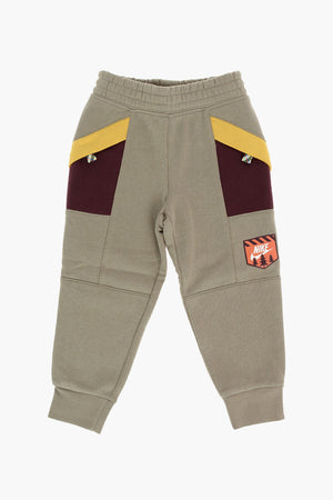 Joggers aus angerauter Baumwolle mit elastischem Bund