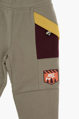Joggers aus angerauter Baumwolle mit elastischem Bund