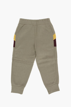 Joggers in Cotone Garzato con Elastico in Vita