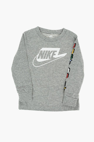 Long Sleeve Crew-neck T-shirt with Side Print