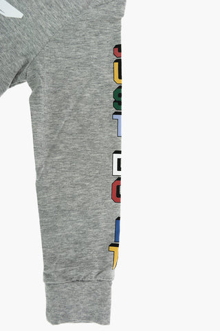 Long Sleeve Crew-neck T-shirt with Side Print