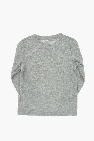 Long Sleeve Crew-neck T-shirt with Side Print