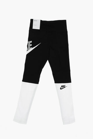 Two-Tone Tight-Fit Leggings