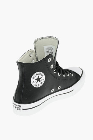 ALL STAR CHUCK TAYLOR Leather Sneakers with Contrasting Sole