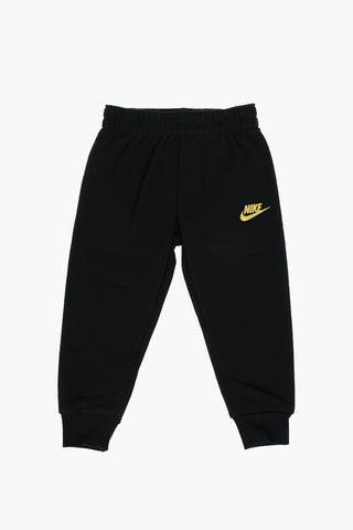 Embroidered Logo Two-Tone Sweatshirt and Joggers Set
