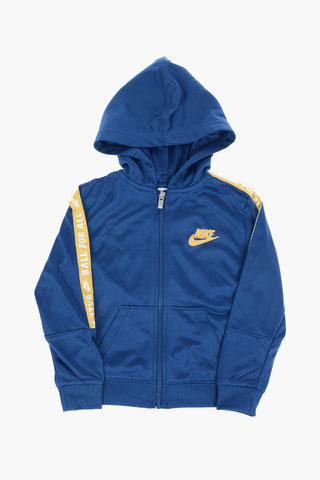 Contrasting side Band Solid Color Sweatshirt and Jogger Set
