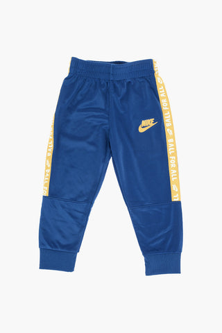 Contrasting side Band Solid Color Sweatshirt and Jogger Set