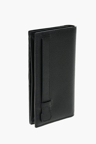 Textured Leather GOBYT Logoed Wallet