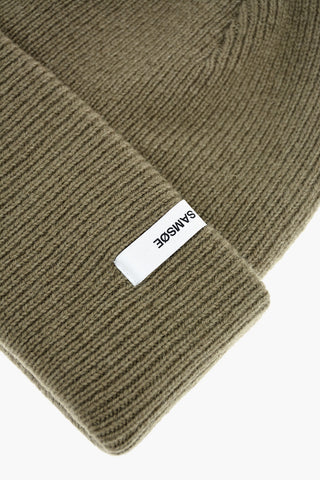 Beanie a tinta unita in misto lana