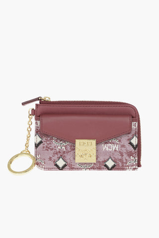 Portacarte con dettaglio jacquard