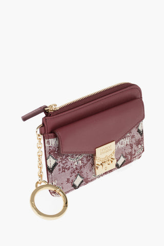 Portacarte con dettaglio jacquard