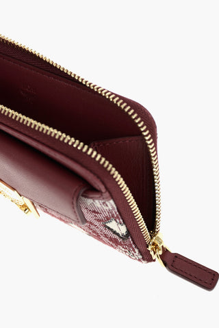 Portacarte con dettaglio jacquard