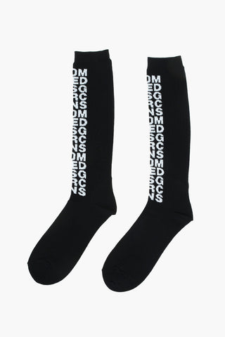 Monogram Printed Long Socks