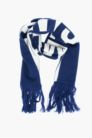 merino wool fringed scarf