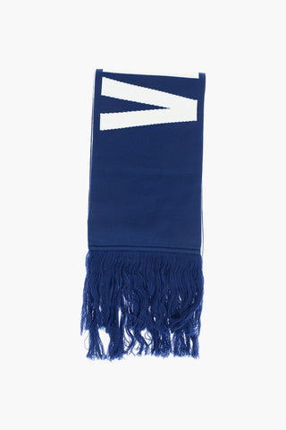merino wool fringed scarf