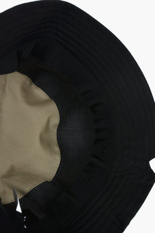 Tricolor Bucket Hat with Wide Brim