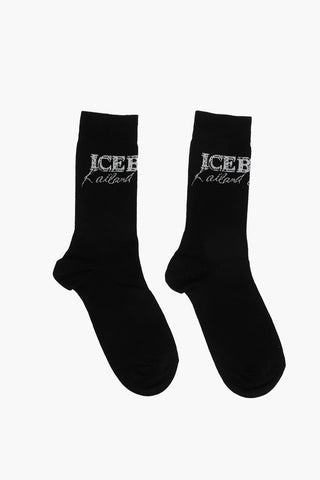 BY KAILAND O. MORRIS Long Socks with Lettering Logo