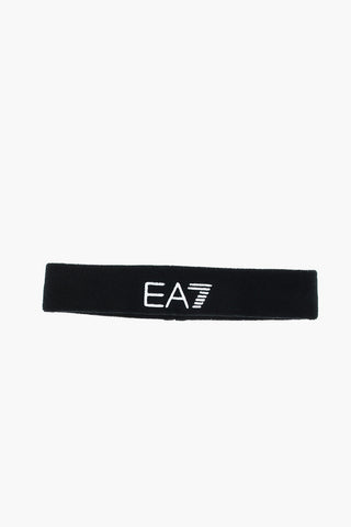 EA7 Elastic Headband with Embroidered Logo