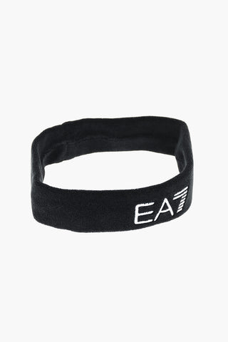EA7 Elastic Headband with Embroidered Logo