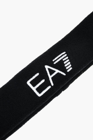 EA7 Elastic Headband with Embroidered Logo
