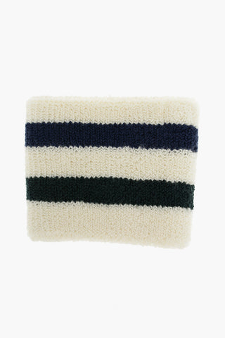 striped cotton blend wristband