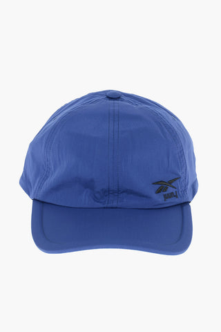 Cappello da Baseball in Tessuto Tech con Ricamo Logo