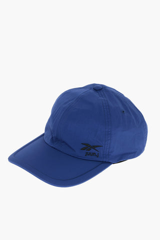 Cappello da Baseball in Tessuto Tech con Ricamo Logo