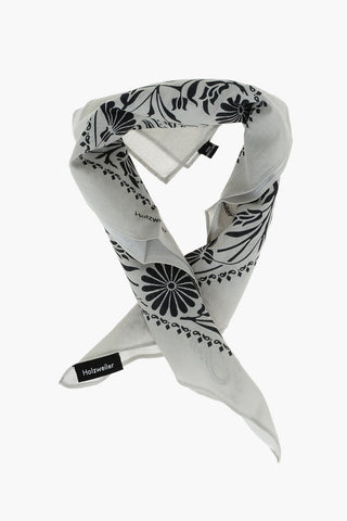Organic Cotton Foulard with Paisley Pattern