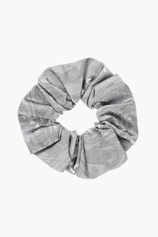 metalized fabric scrunchie