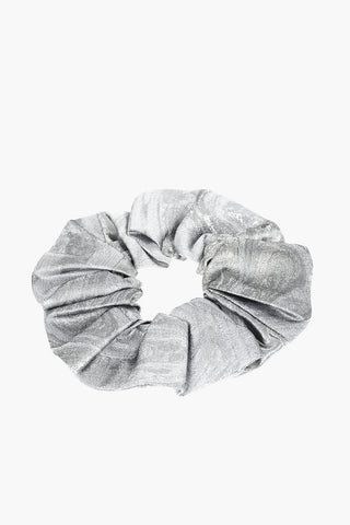 metalized fabric scrunchie